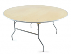 60 Inch Round Wood (Birch) Table