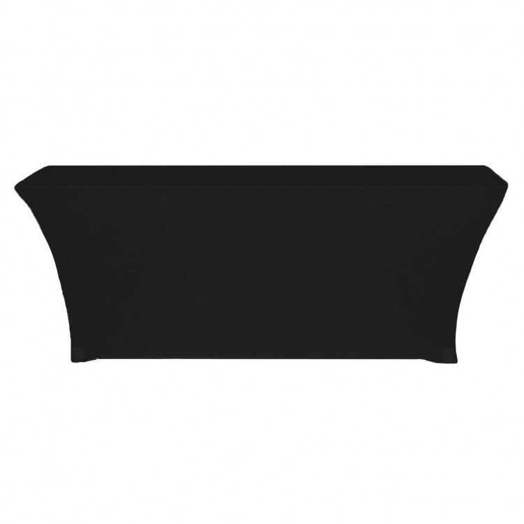 Spandex Table Covering for 8ft X 18 Table (Black)