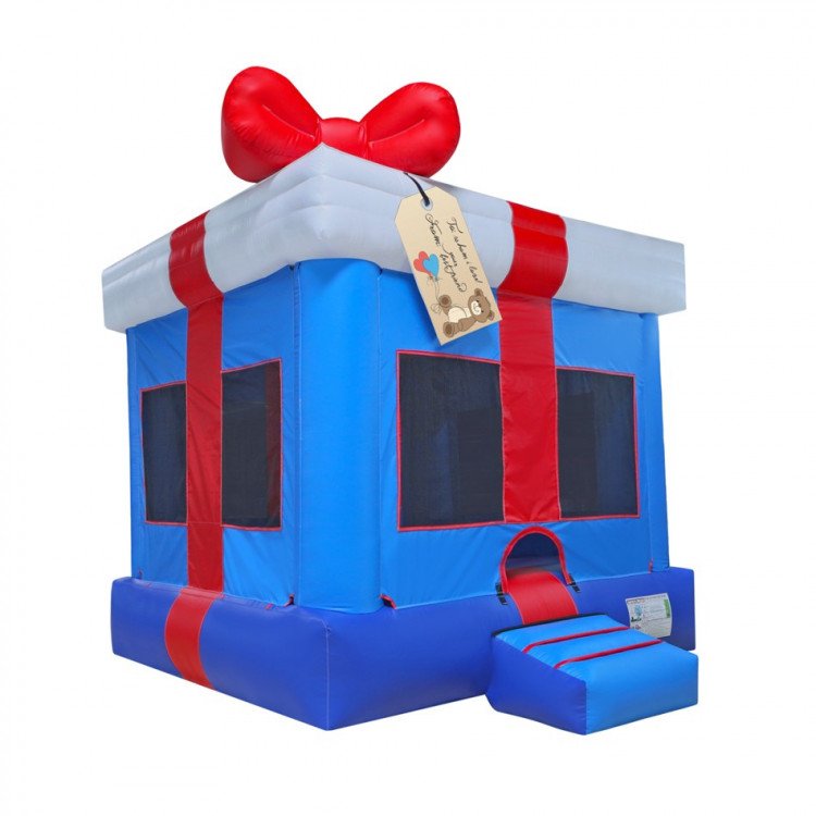 Blue Gift Box Bouncer