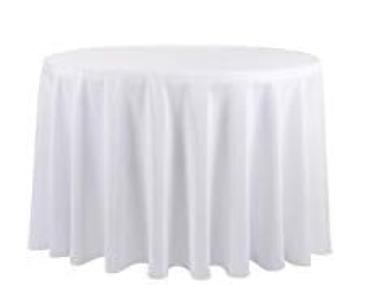 Tablecloth for Round Table (White) 120