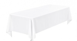 Tablecloth for Rectangle Table (White) 90 X 156