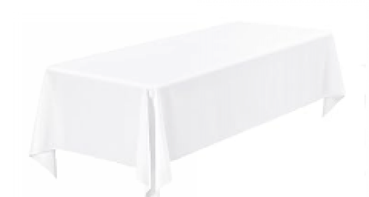 Tablecloth for Rectangle Table (White) 90 X 156