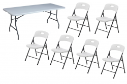 1 Table & 6 Chairs Set