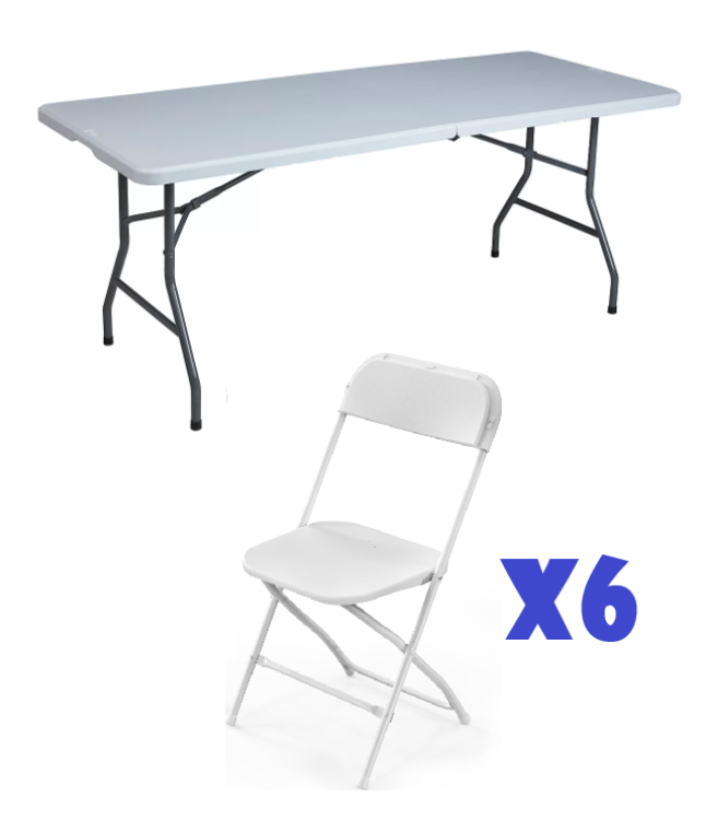 1 Table & 6 Chairs Set