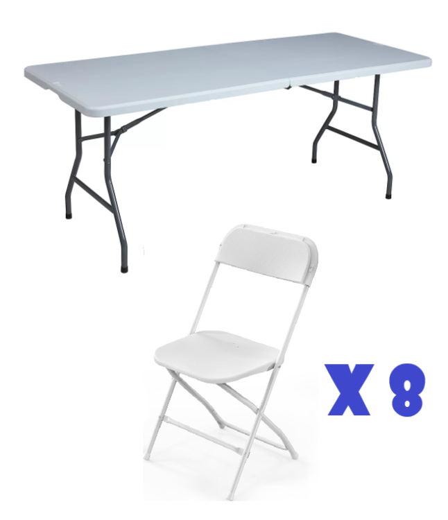 1 Table & 8 Chairs Set