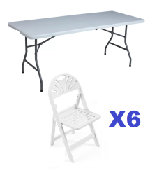 1 Table & 6 Chairs Set